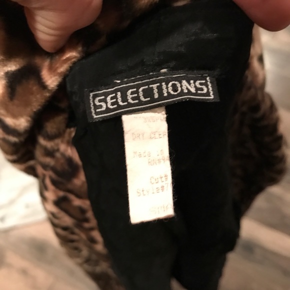 Vintage leopard print coat jacket Sz small - Picture 4 of 4